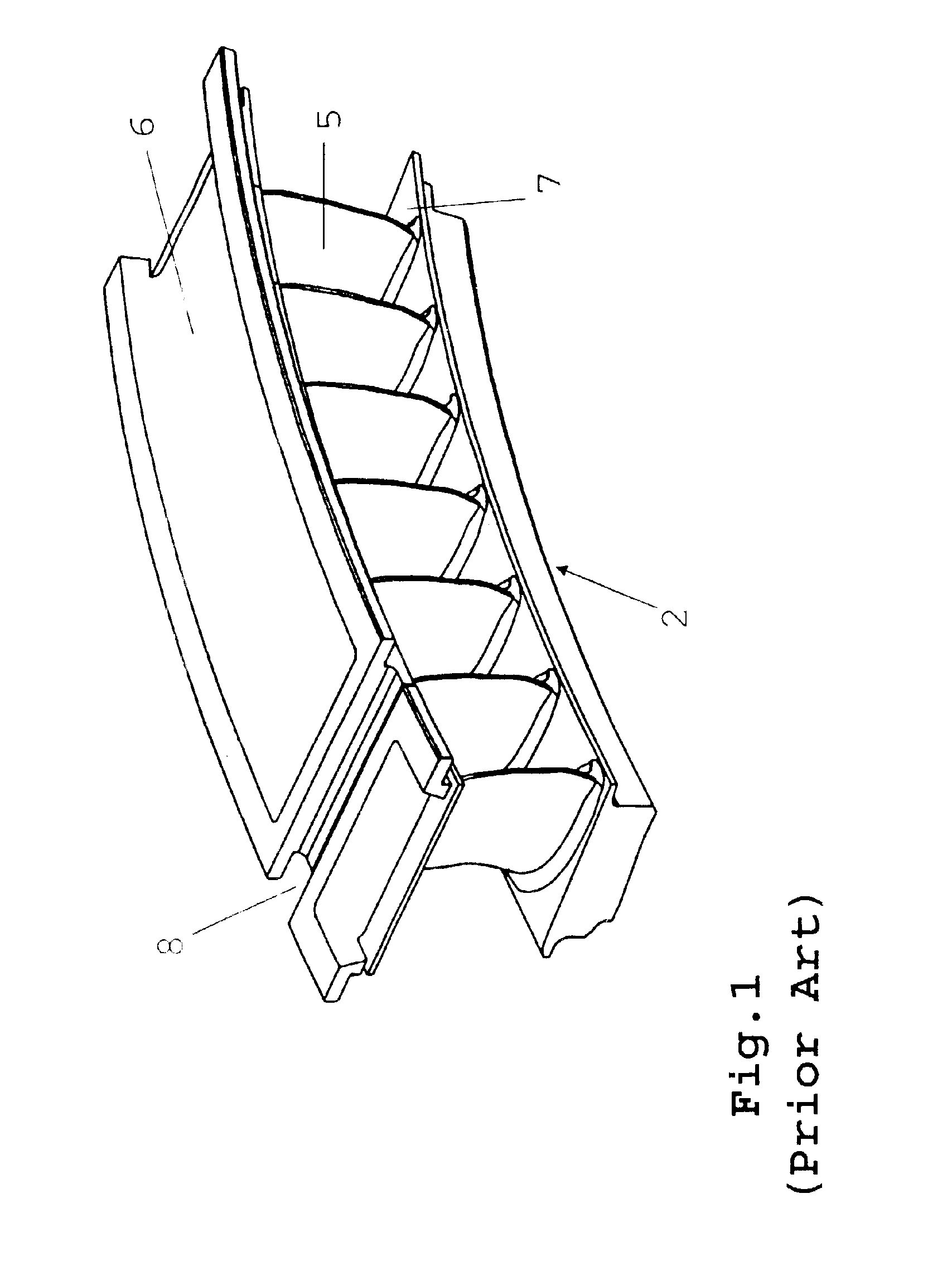 Stator vane span attachment for a gas turbine