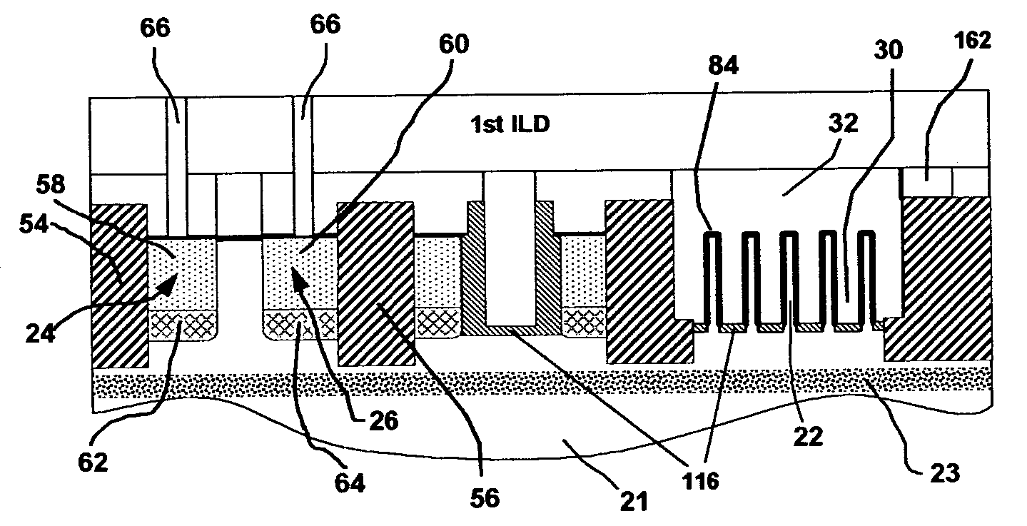 Fully-depleted castellated gate MOSFET device and method of manufacture thereof