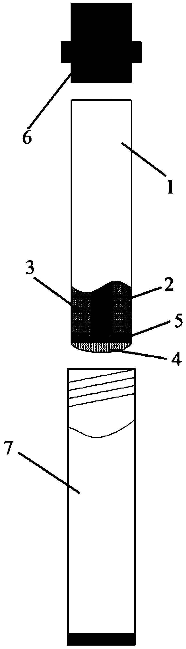 Metal bar inner core type self-propagating welding pen and preparation method thereof