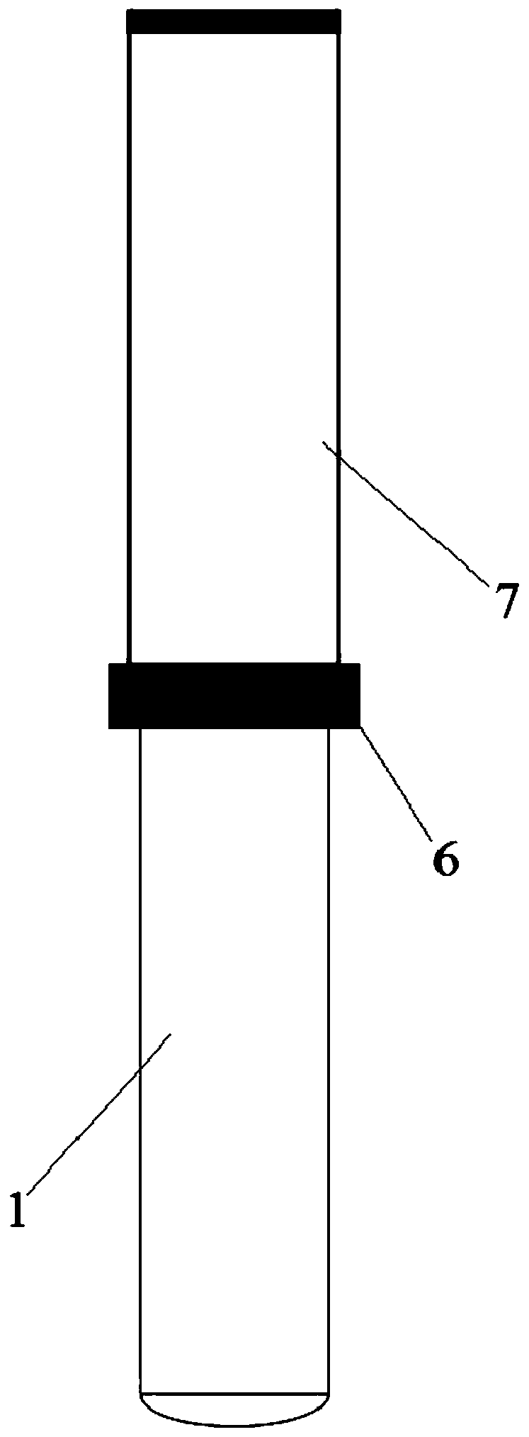 Metal bar inner core type self-propagating welding pen and preparation method thereof