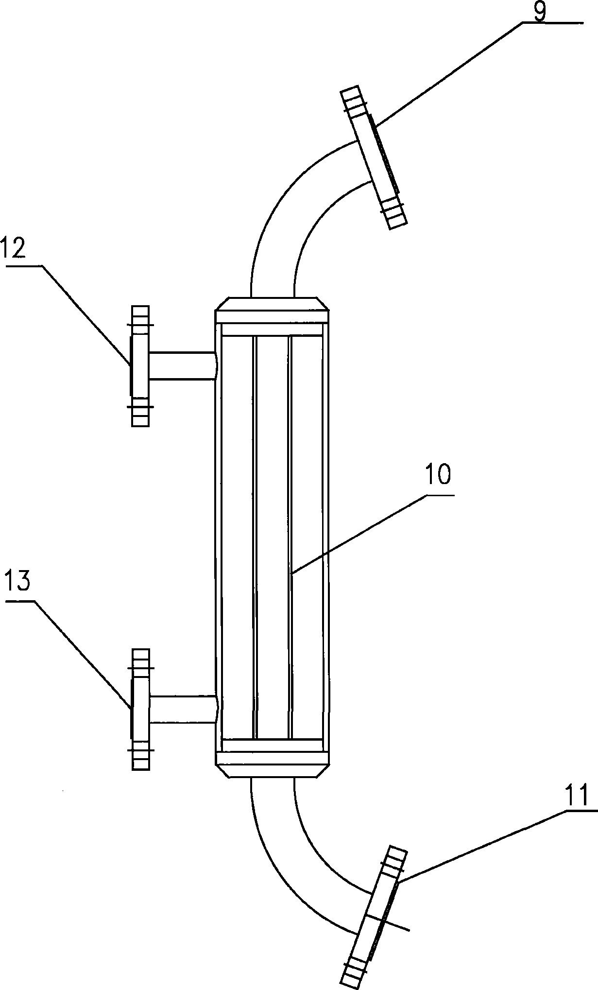 Wax extraction automatic filter, backwashing system of Ft synthetic pulp bed reactor