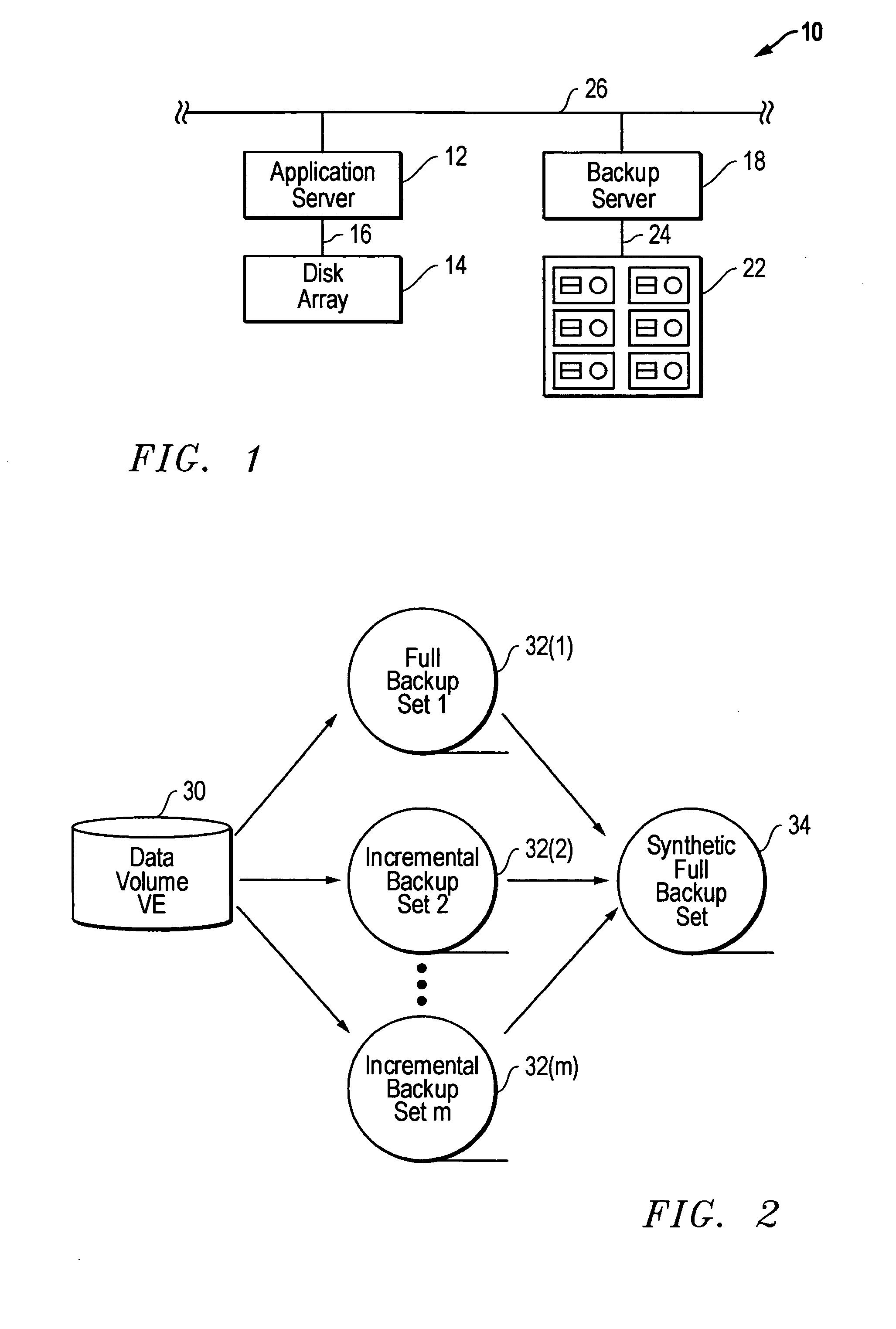 Synthesized backup set catalog