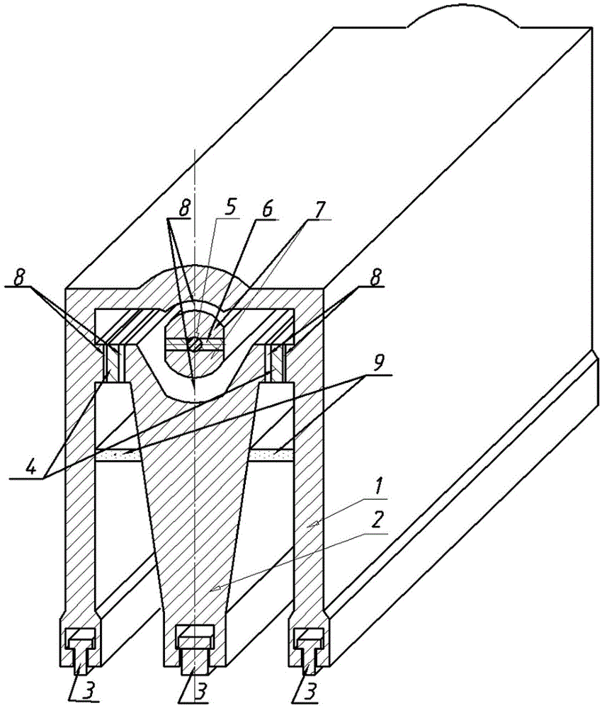 High-temperature rotating type rare earth hoisting permanent magnet