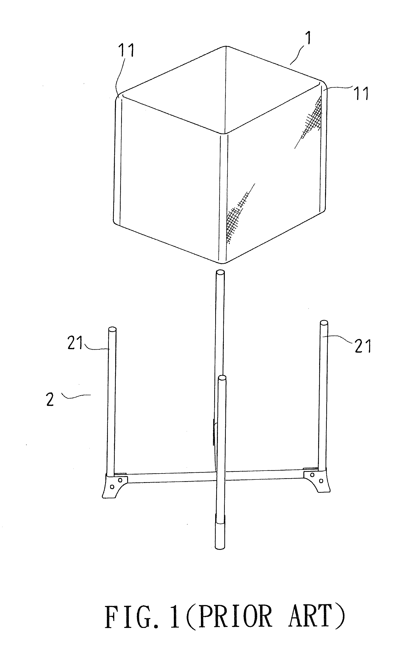 Joint between bed frame and fabric member