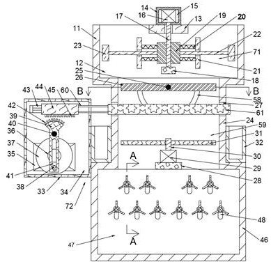 Material returning system for elastic breathable non-woven fabric production