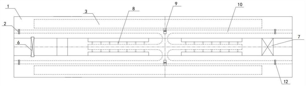 Ship lock water saving system and using method thereof