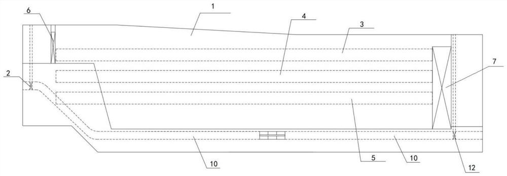 Ship lock water saving system and using method thereof