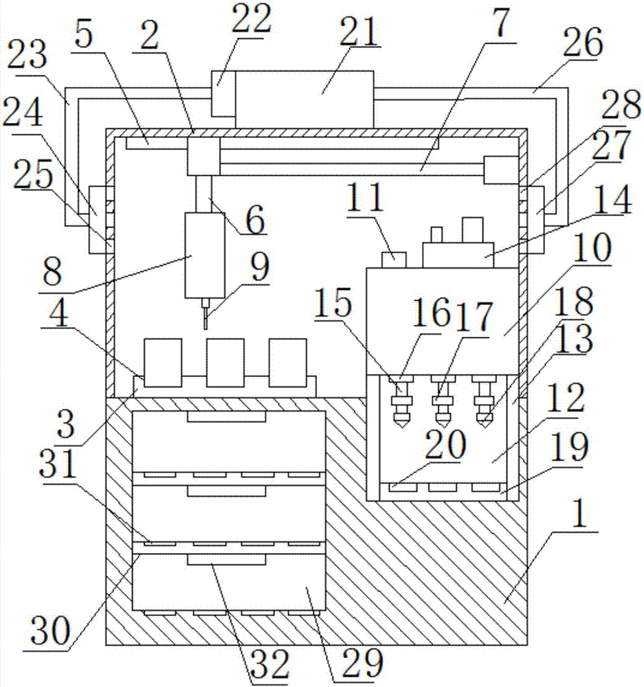 Automatic western medicine preparing device