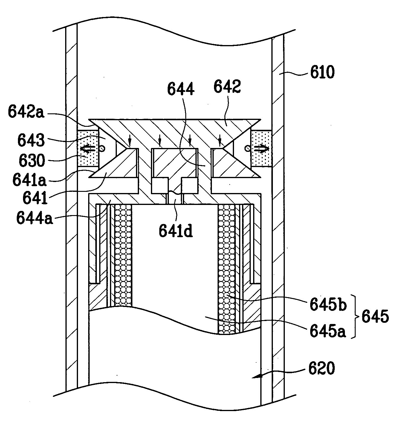 Damper for damping vibration and washing machine having the same