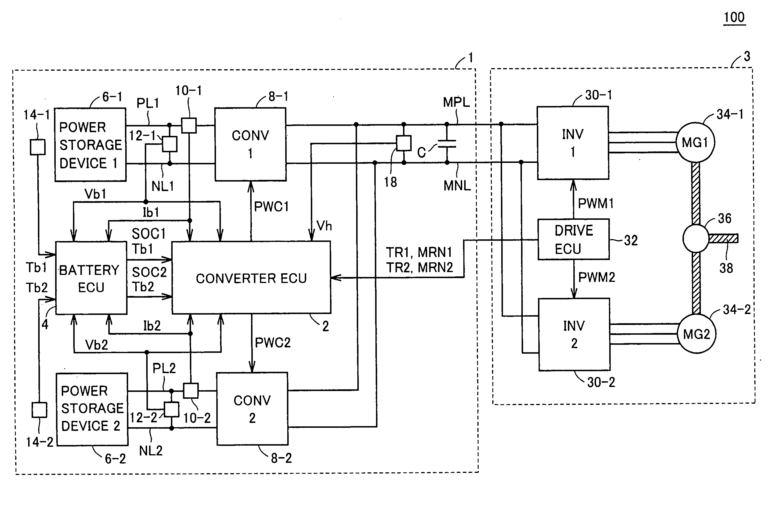 Power supply system, vehicle provided with the same, temperature rise control method of power storage device, and computer-readable recording medium with program recorded thereon for causing computer to execute temperature rise  control of power storage device