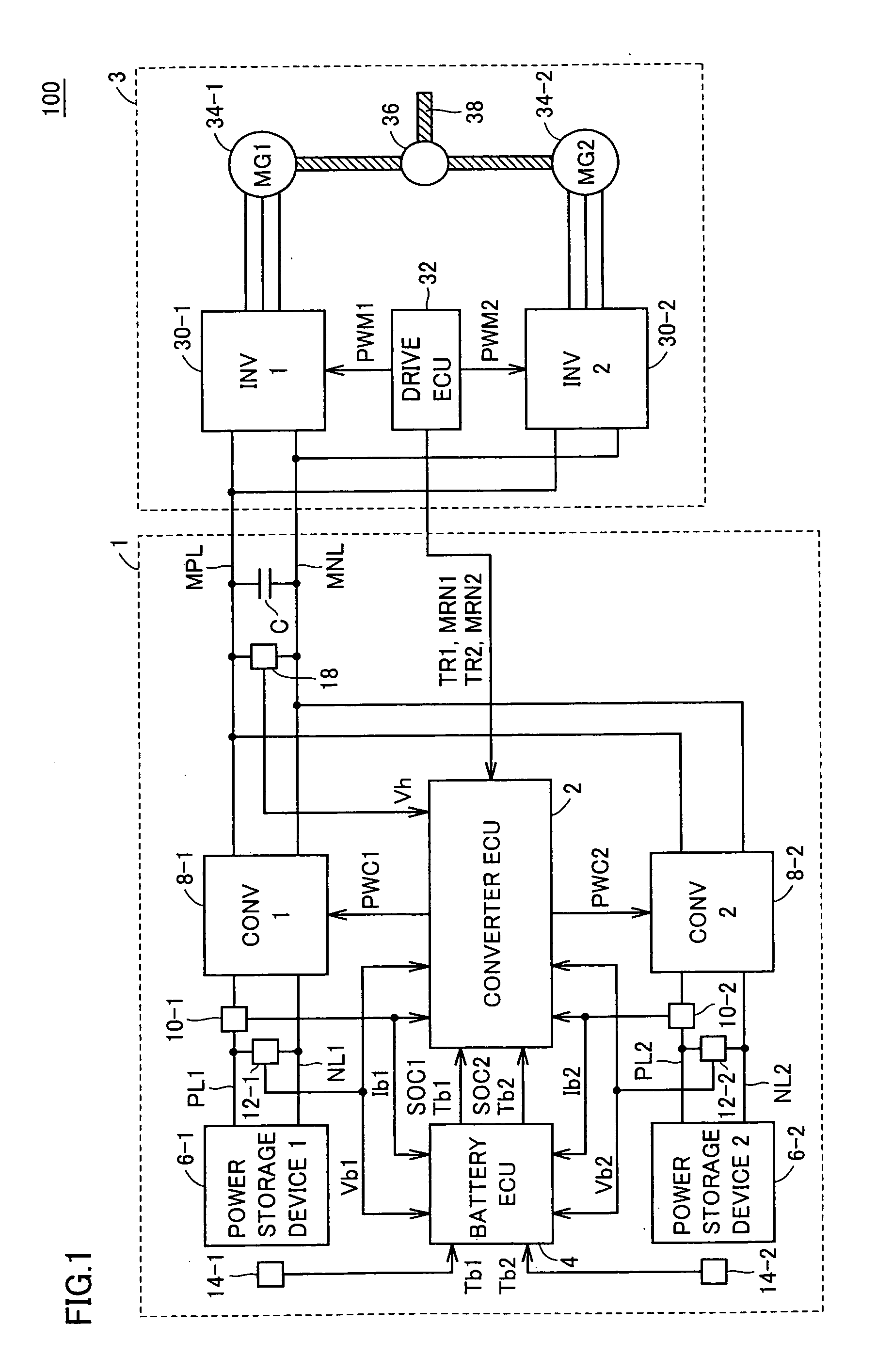 Power supply system, vehicle provided with the same, temperature rise control method of power storage device, and computer-readable recording medium with program recorded thereon for causing computer to execute temperature rise  control of power storage device