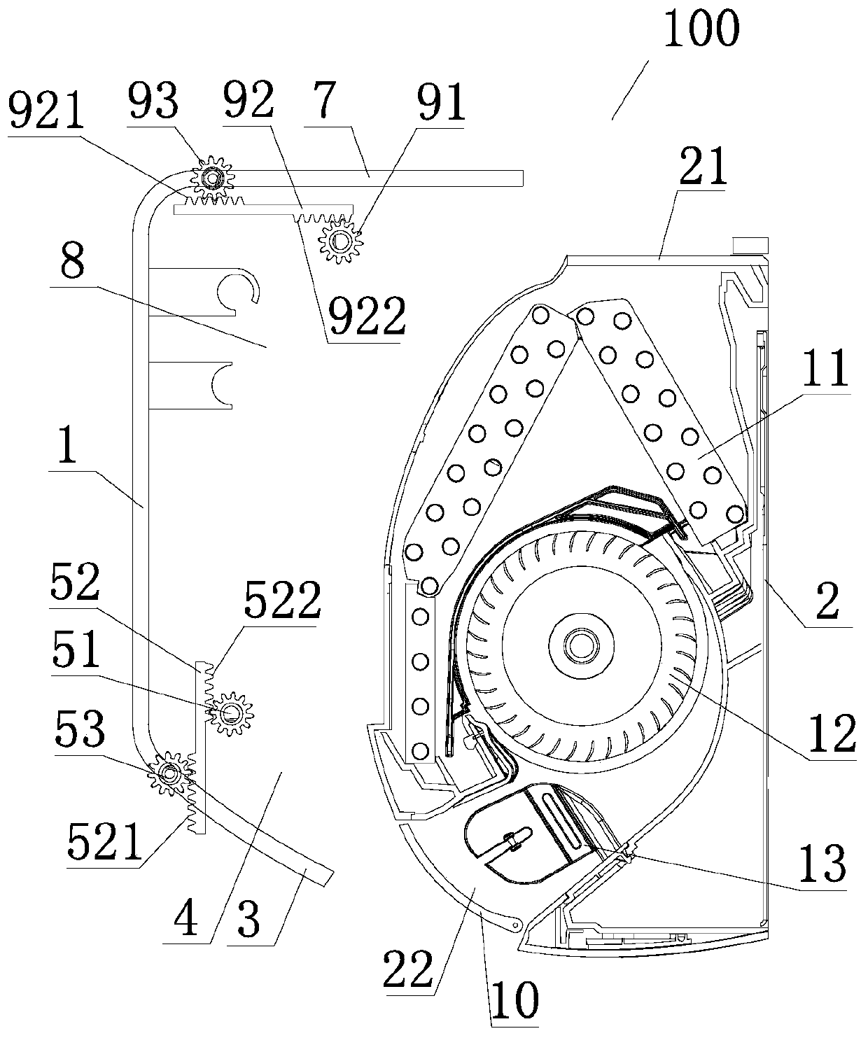 Closed air conditioner shell and closed air conditioner with same