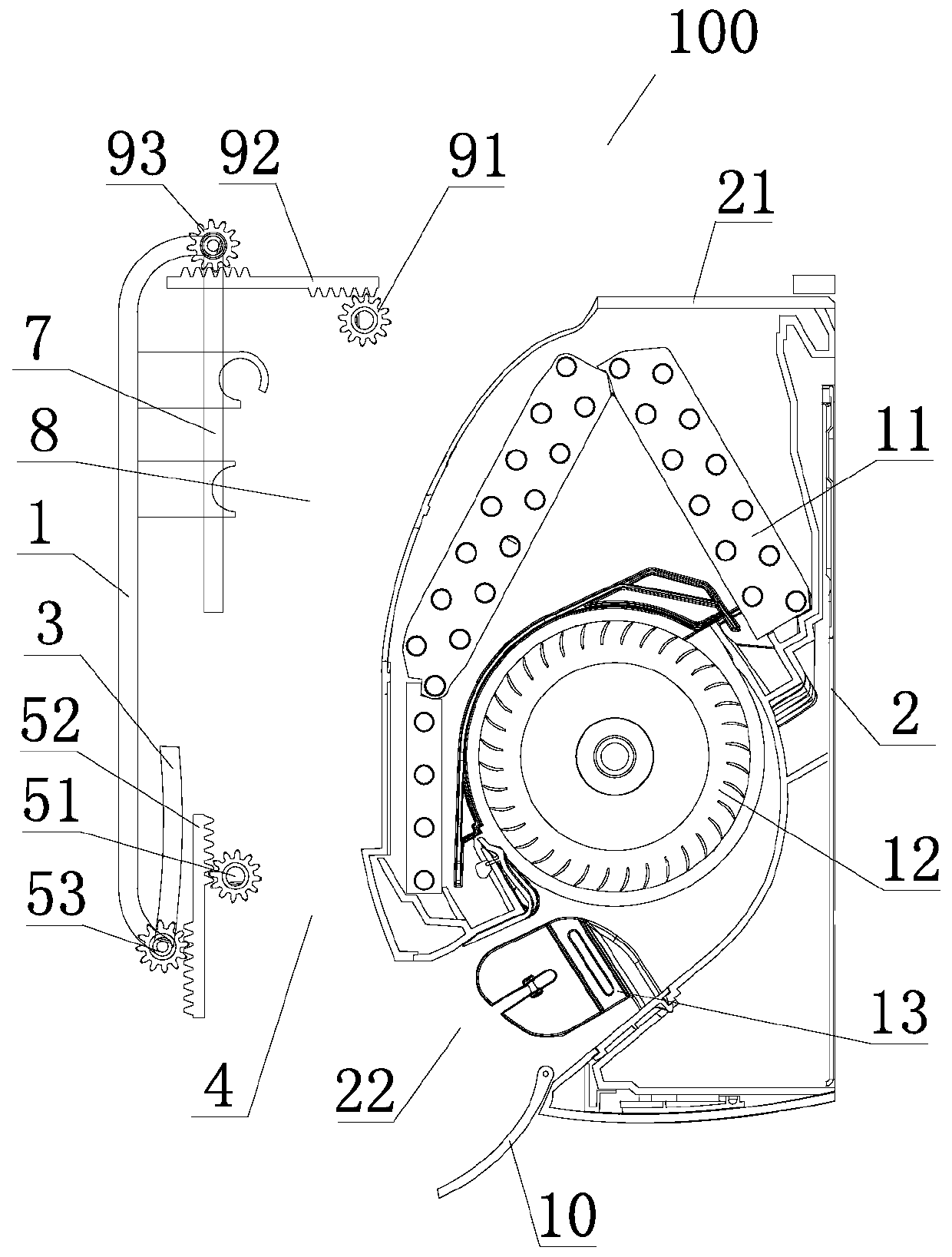 Closed air conditioner shell and closed air conditioner with same