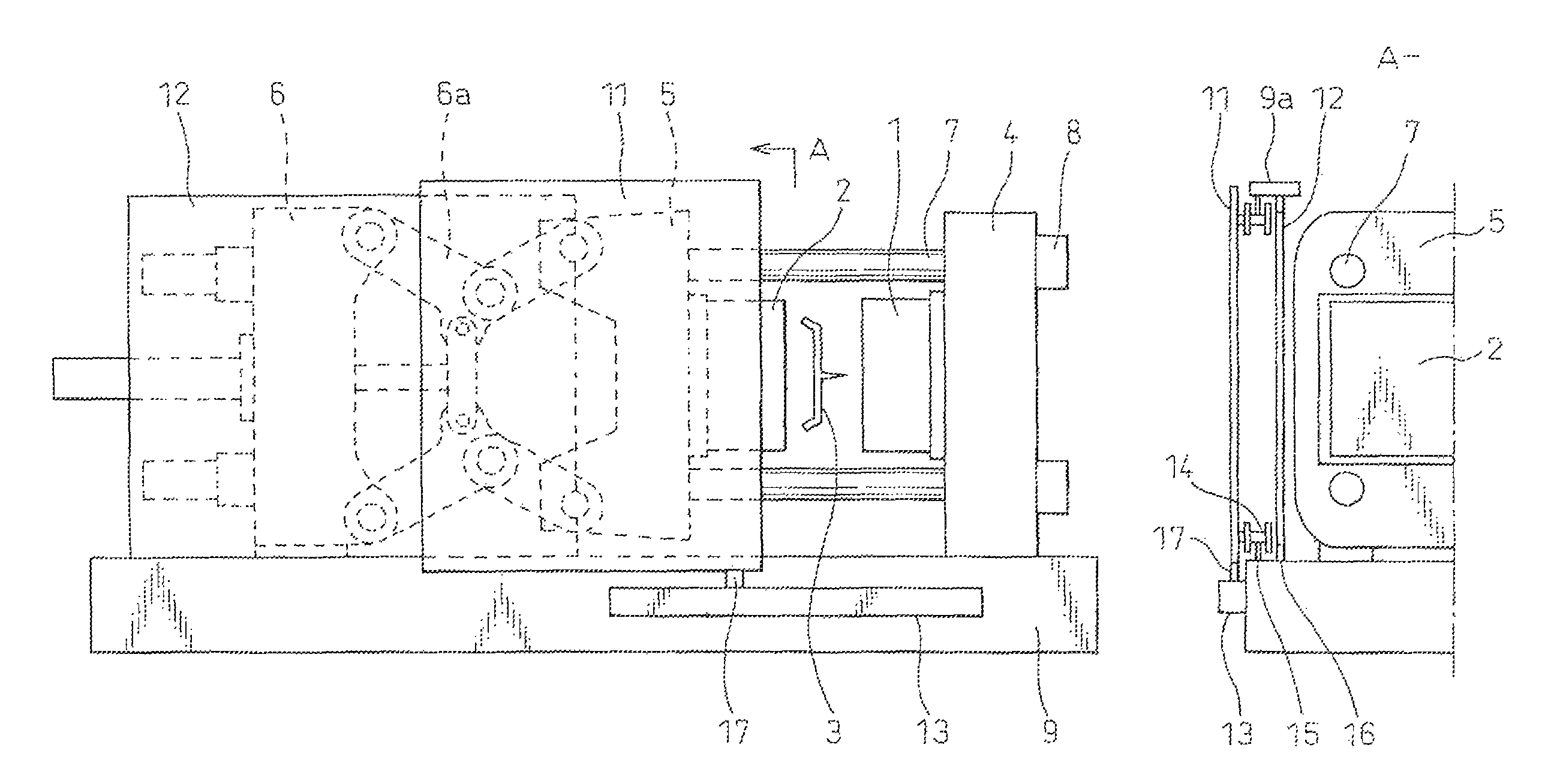 Safety door automatic opening/closing device in injection molding machine and the like and method of controlling the same