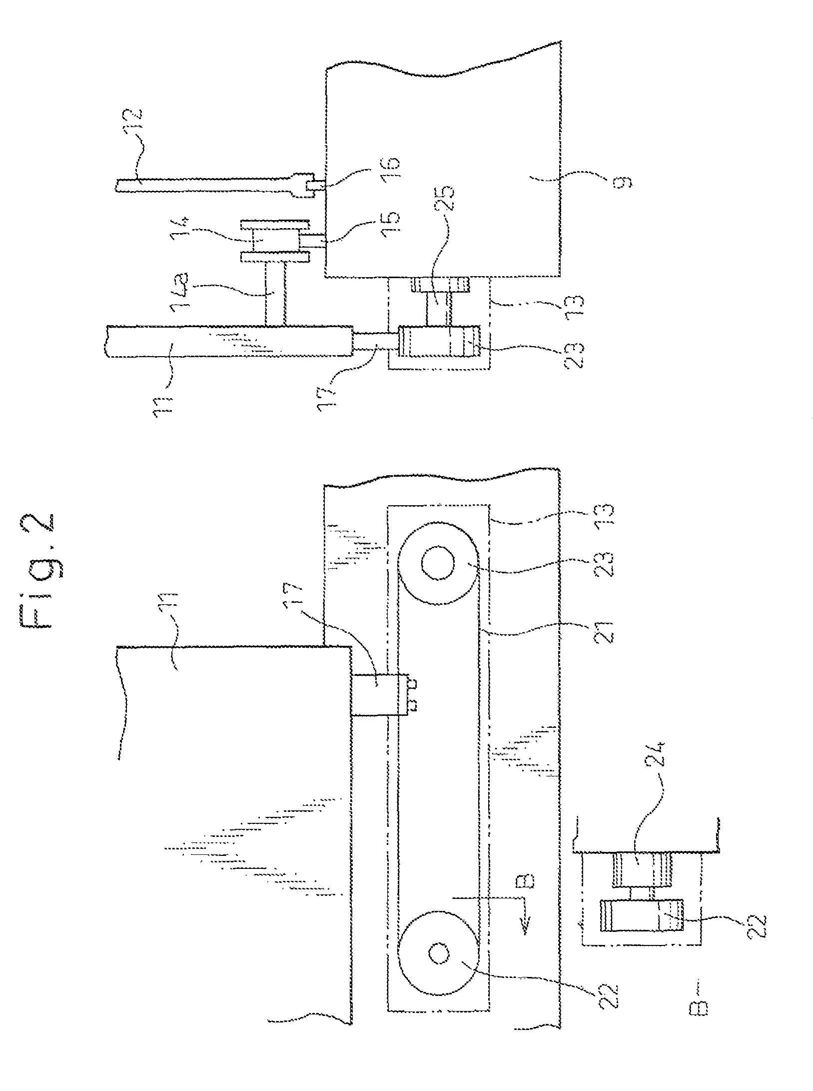 Safety door automatic opening/closing device in injection molding machine and the like and method of controlling the same