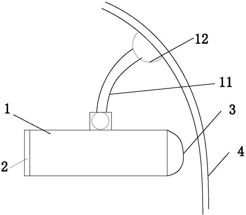 Automobile data recorder of outer rearview mirrors on two sides of automobile