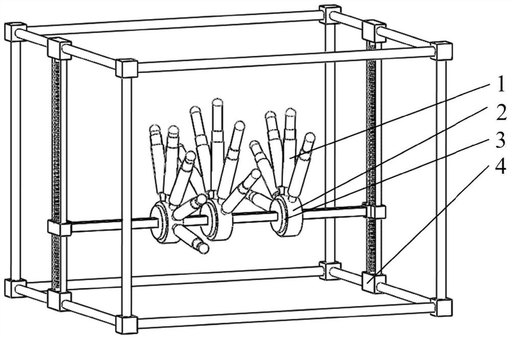 A rotary adjustable fused deposition printing support device