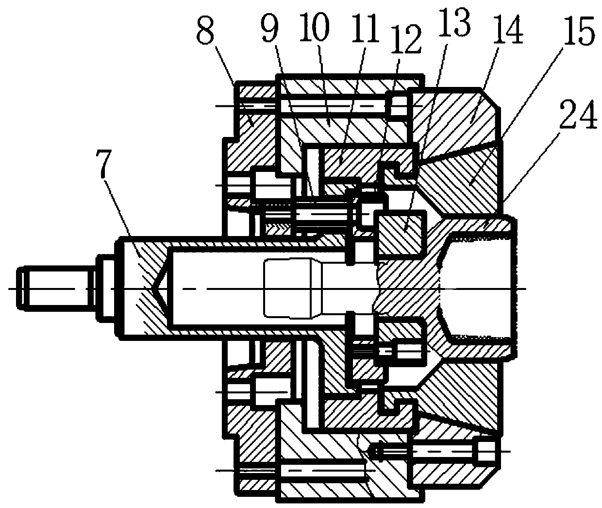 Turning method of outer star wheel with closed end of telescopic constant velocity universal joint