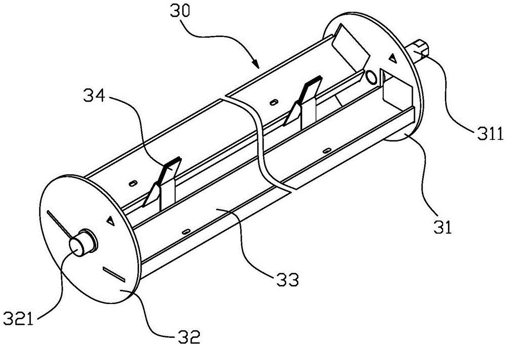 Combined type light-transmitting roller assembly