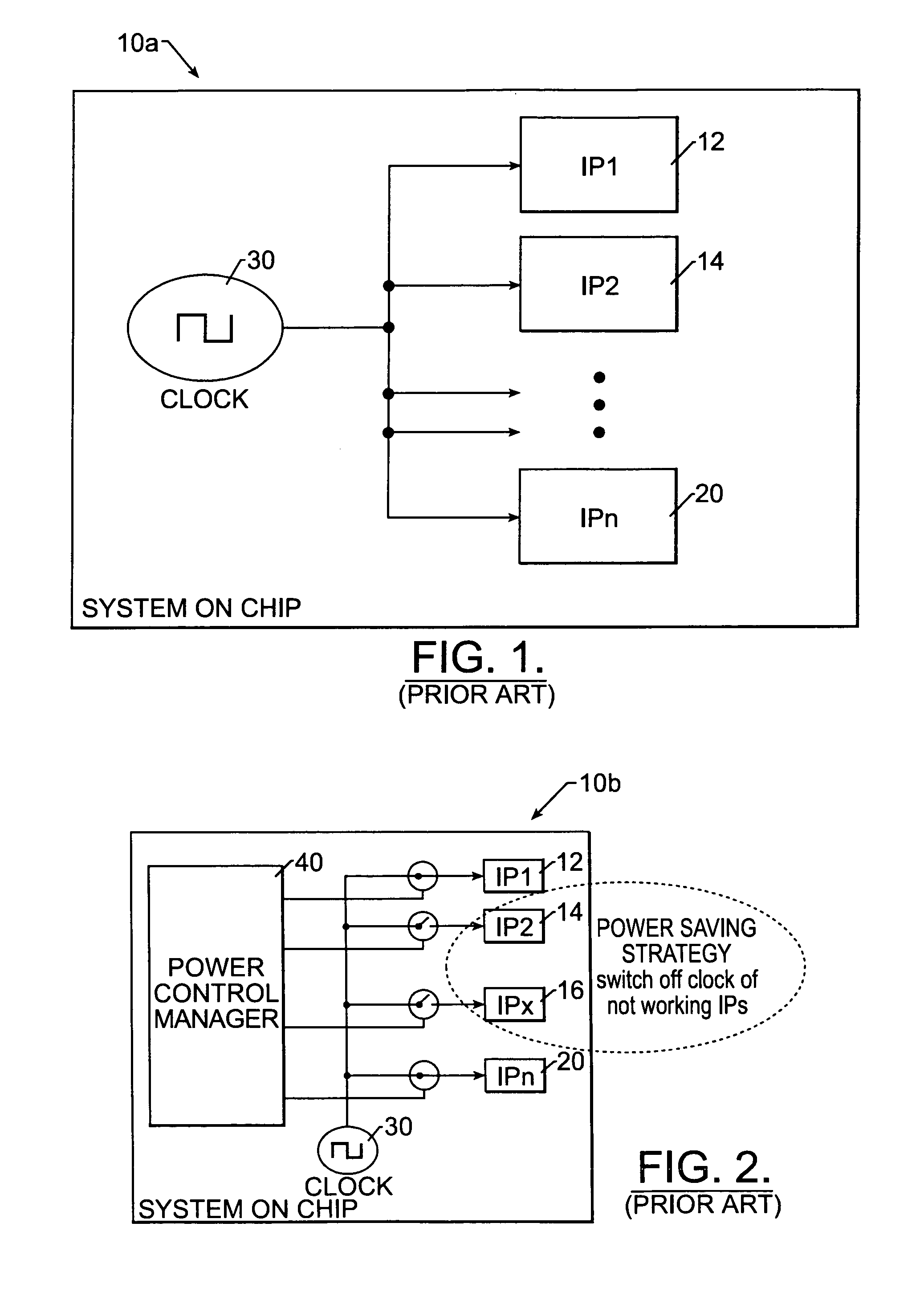 Integrated circuit selective power down protocol based on acknowledgement