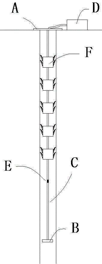 Ground surface collapse monitoring device and method