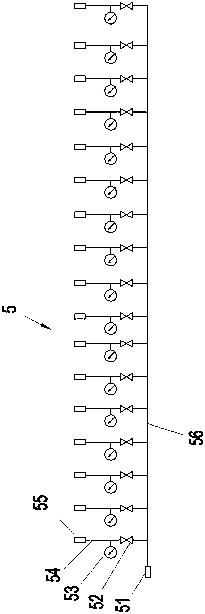 Generator rotor coil water loop pickling device