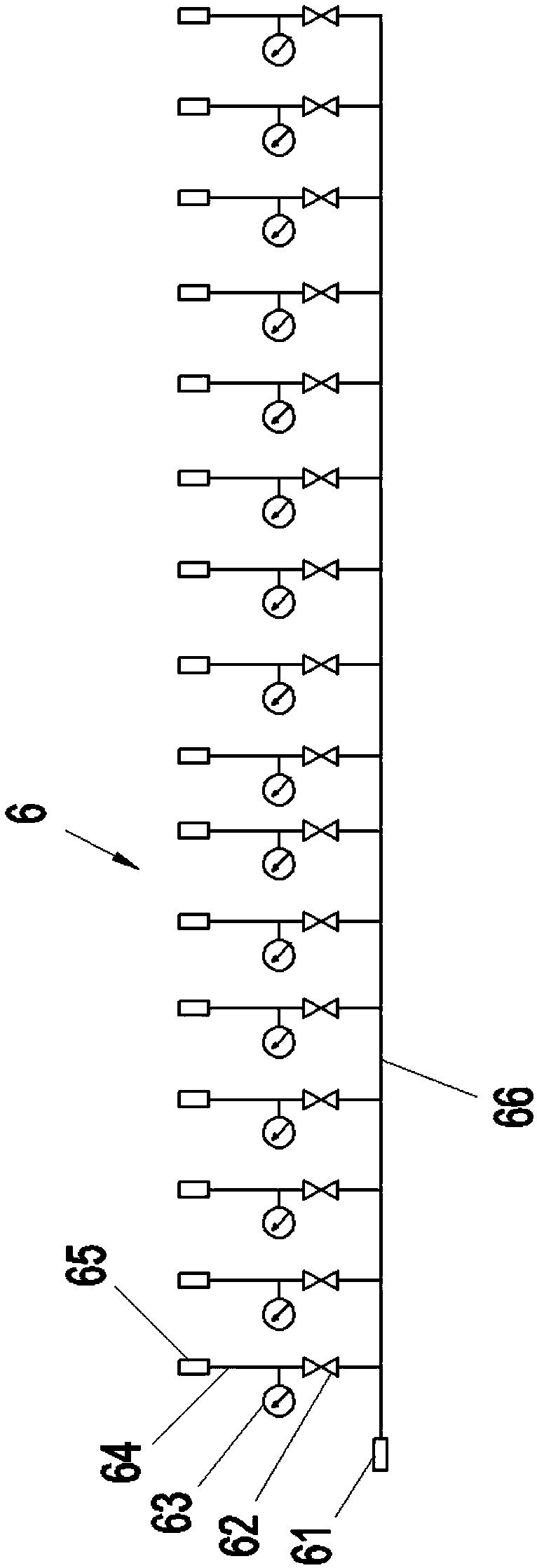 Generator rotor coil water loop pickling device