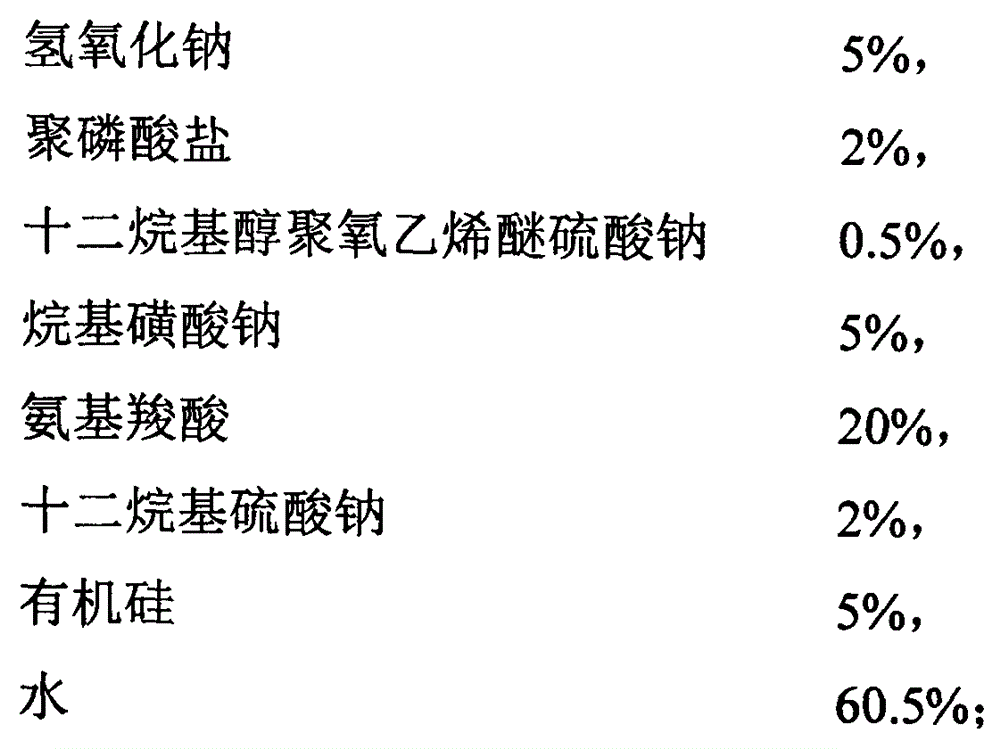 Alkaline cleaning agent and bactericide applicable to ultra-filtration membranes or reverse osmosis membranes