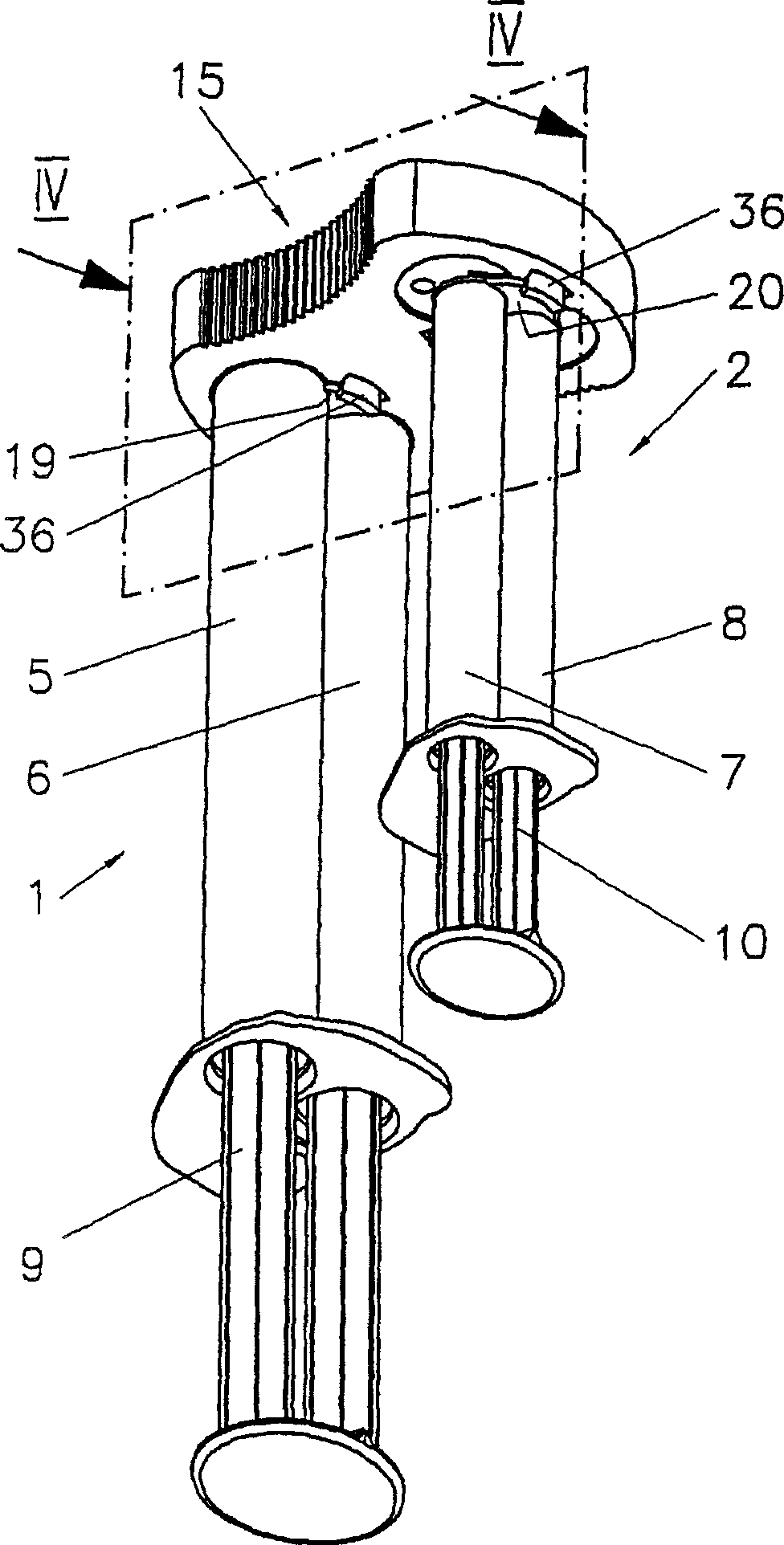 Device and method for transferring, mixing and delivering components