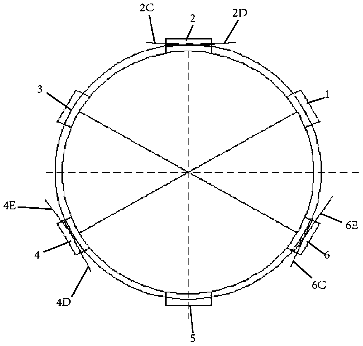 Ultra-large silo prestress tension process method