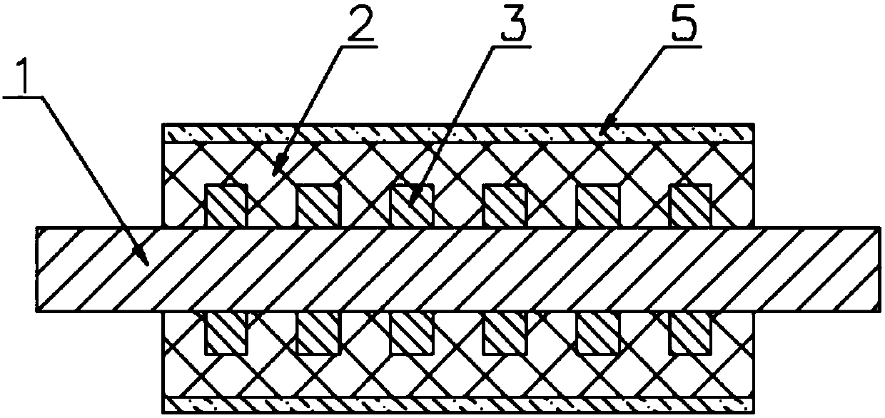 Pressure-resistant anti-shedding rubber roller