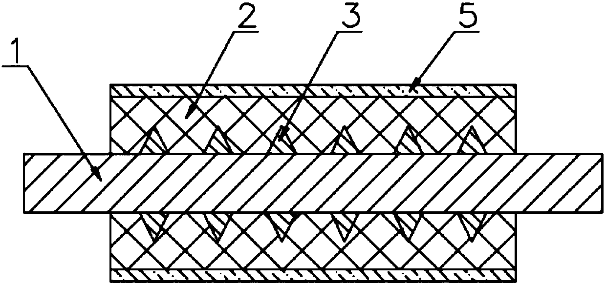 Pressure-resistant anti-shedding rubber roller