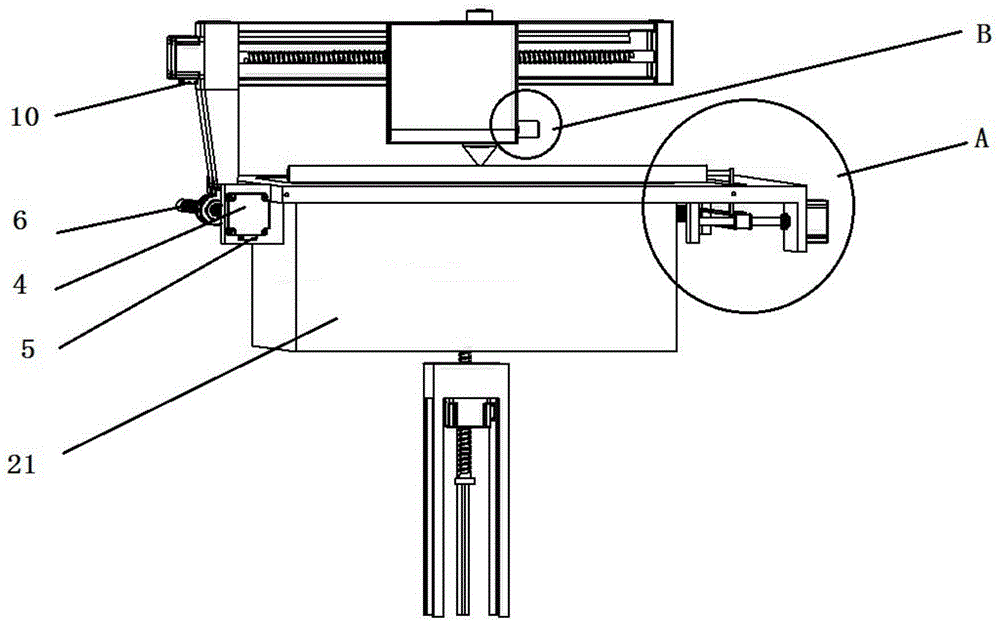 Three-dimensional printing molding device for rubber powder by microwave sintering