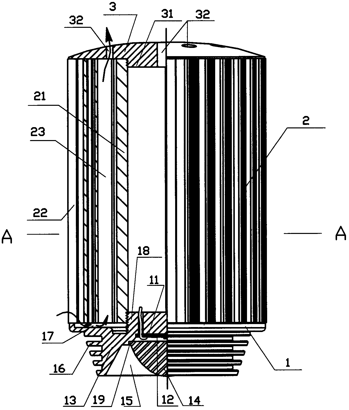 Light-emitting diode (LED) flood lamp