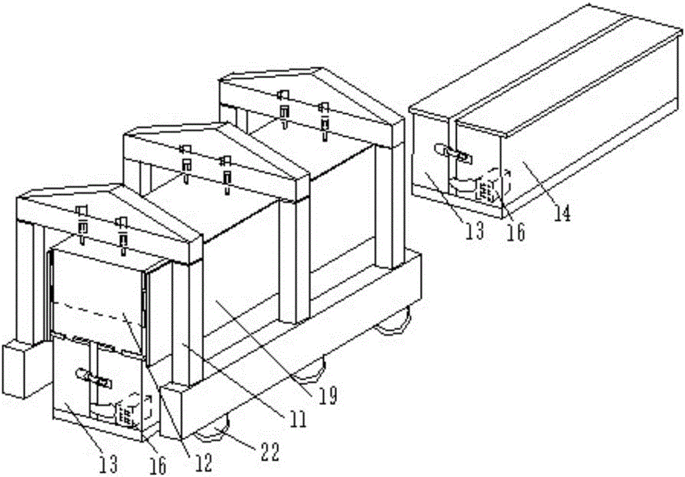 Modularized building component, building component molding machine as well as construction method by utilizing building component