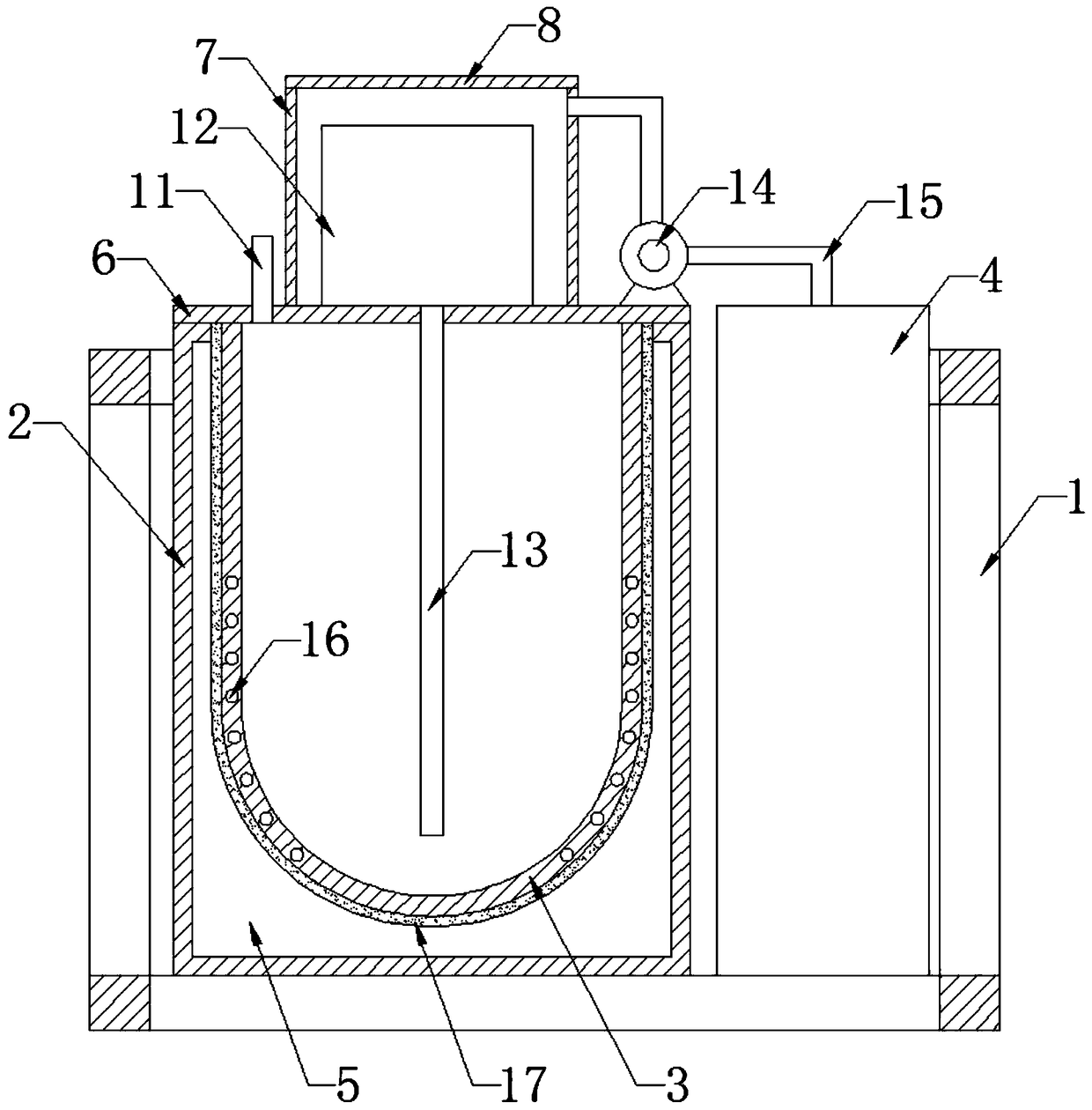 Novel low-pressure casting equipment