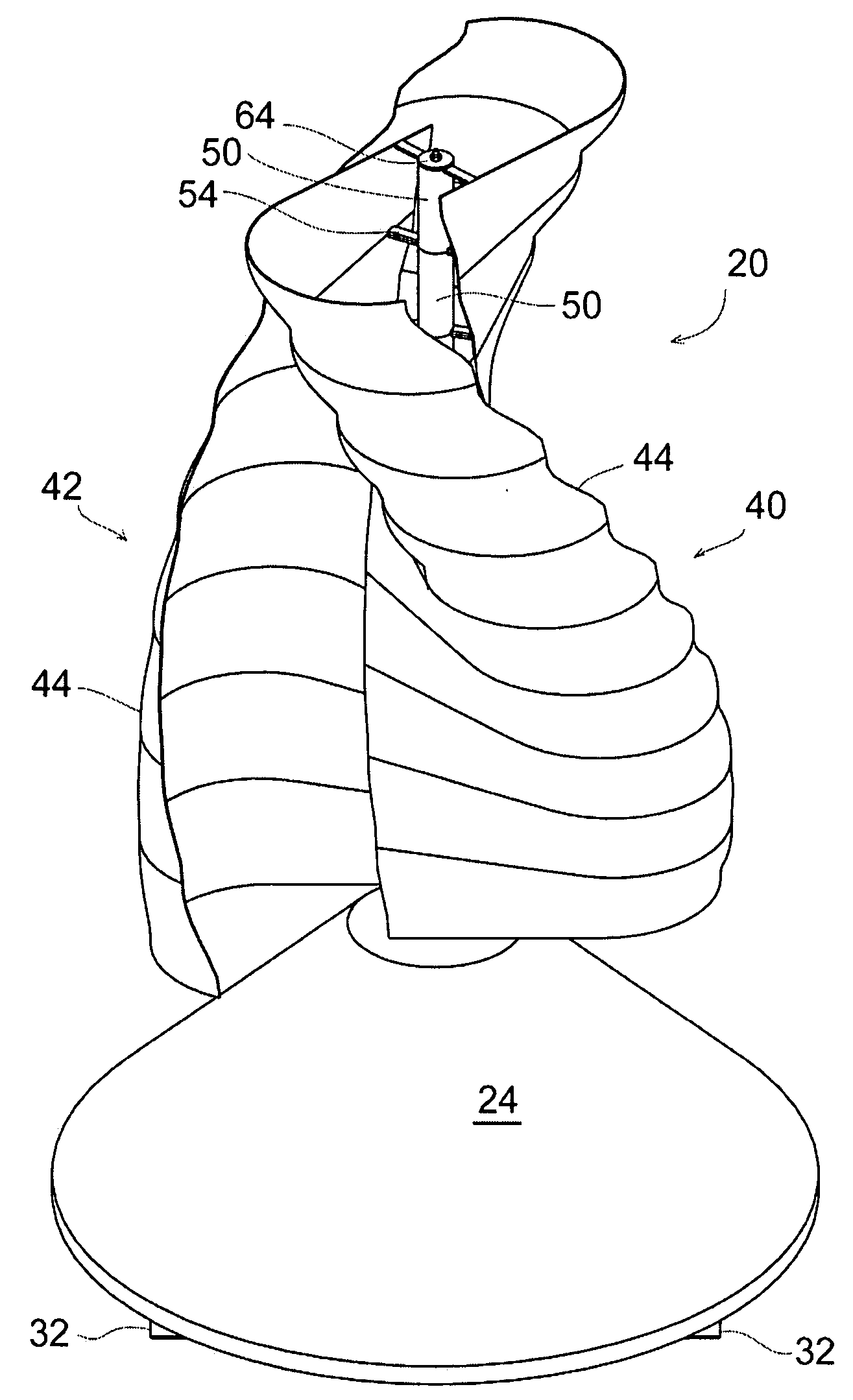 Wind-driven electricity generation device with savonius rotor