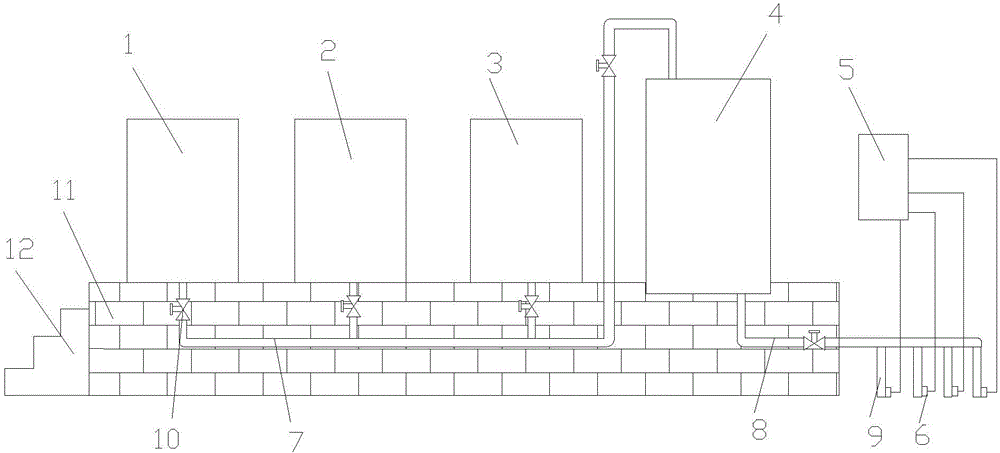 Automatic tea fertilizer and water receiving device