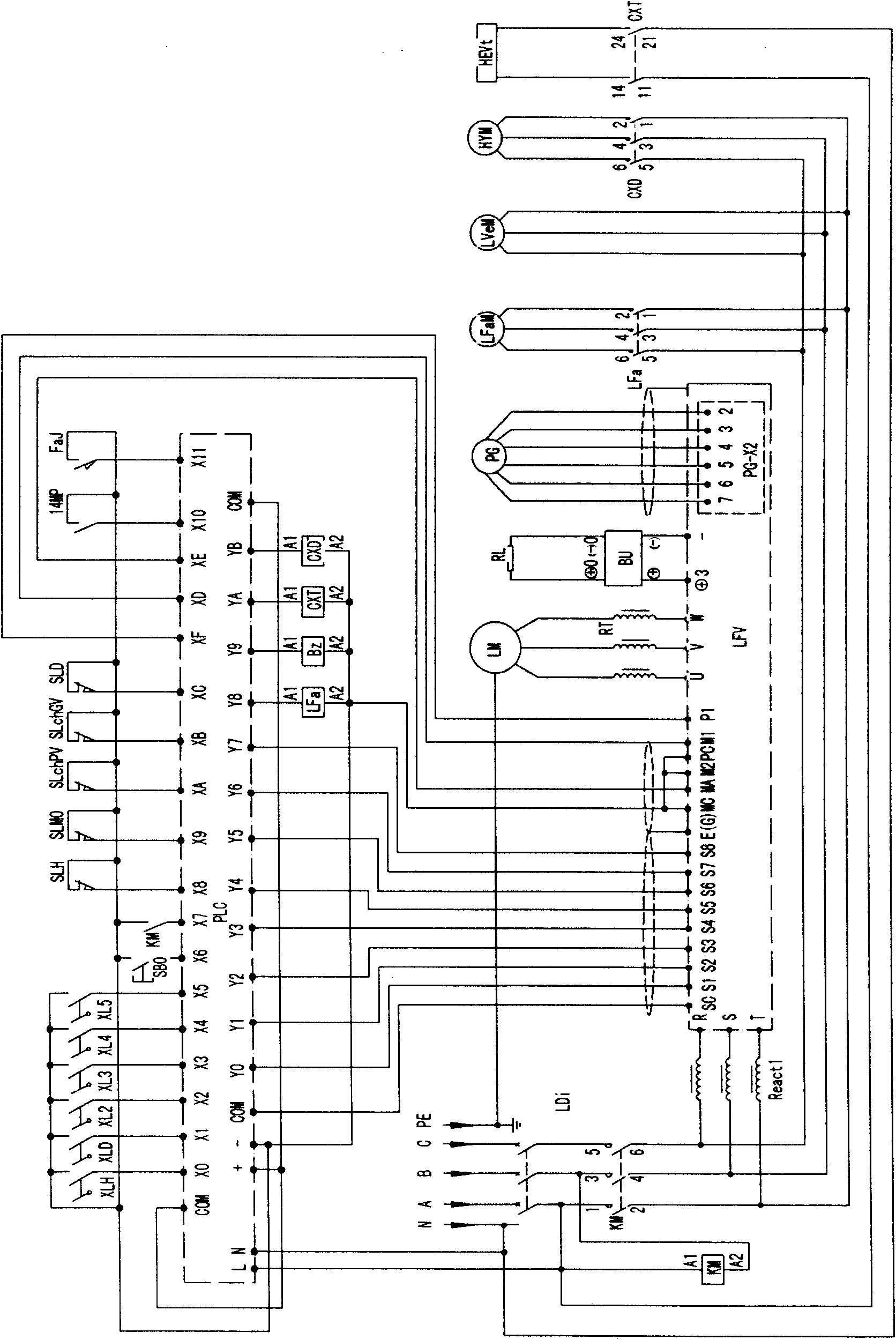 Speed regulation and control system for lifting mechanism of tower crane