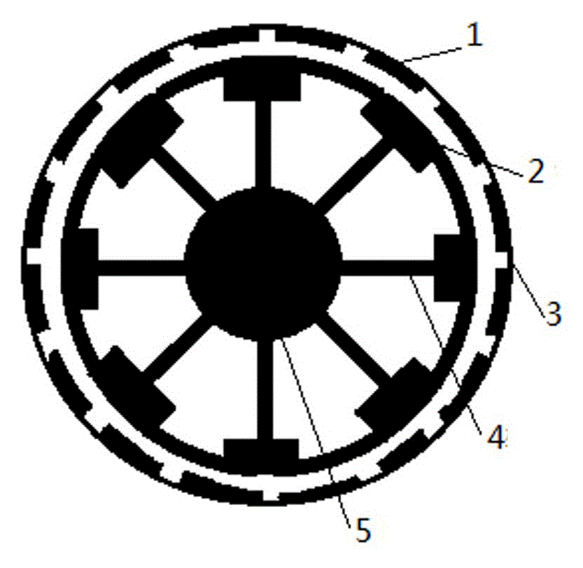 Axial dual-magnetic circuit permanent-magnet direct current motor with single group of magnetic sheets