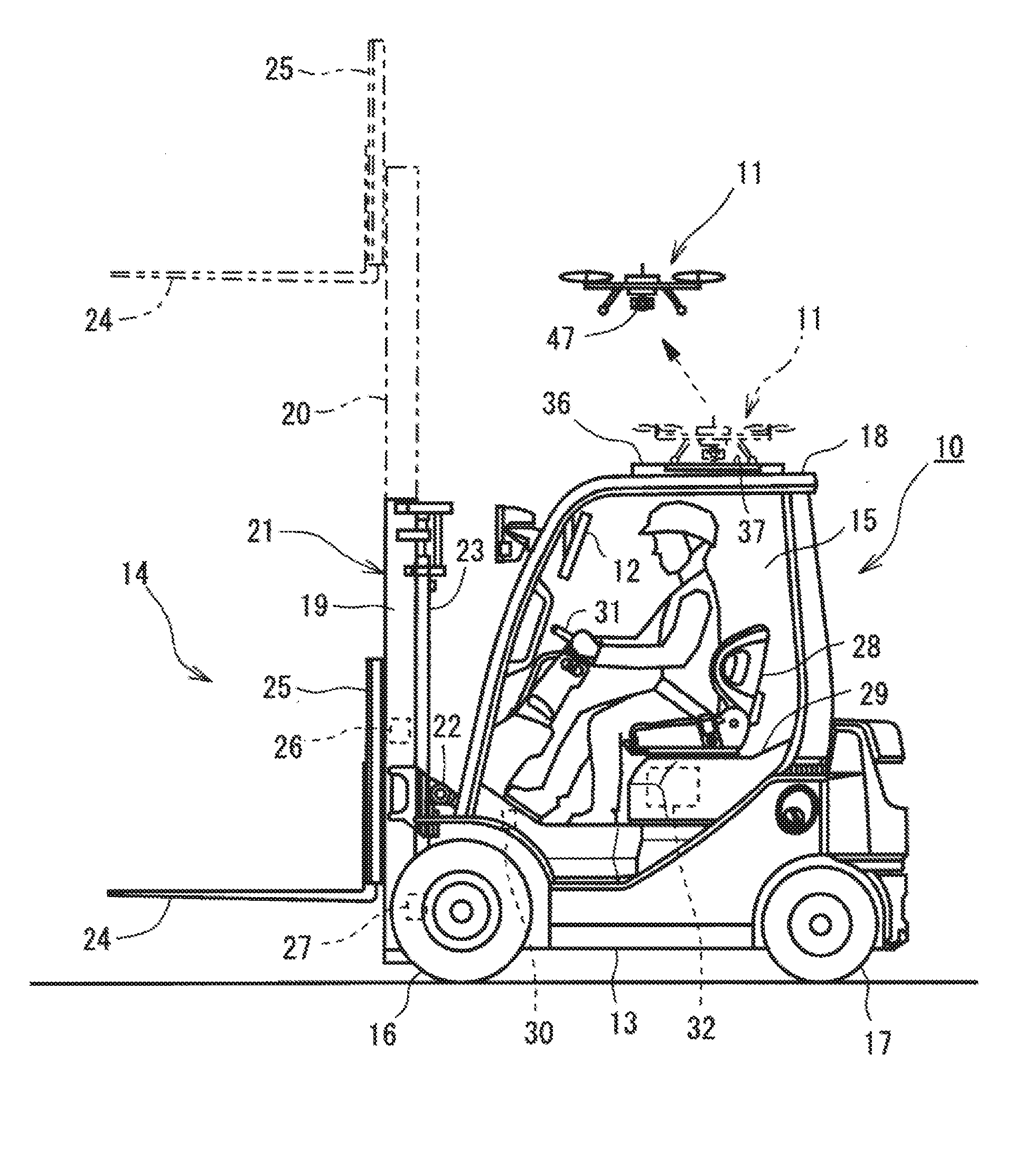 Forklift operation assist system