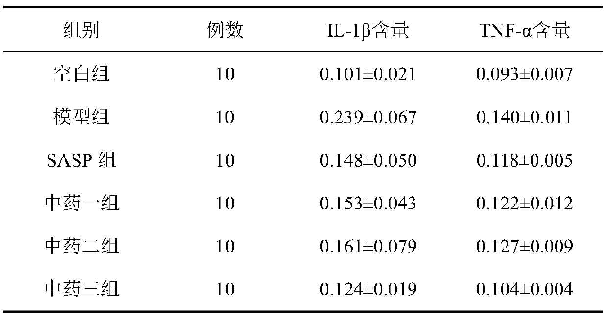 Traditional Chinese medicine composition for treating ulcerative colitis