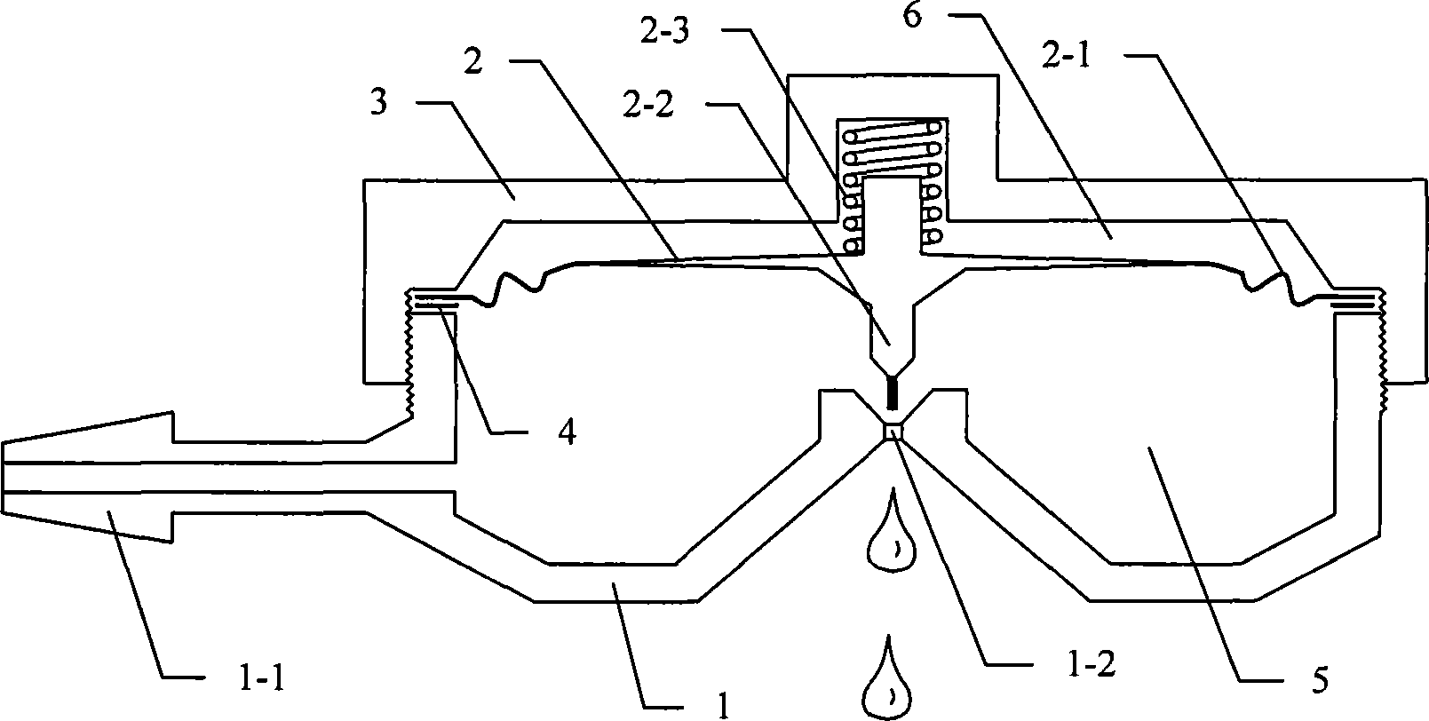 Anti-blocking gravity-type underground drip irrigation system for photovoltaic water lifting