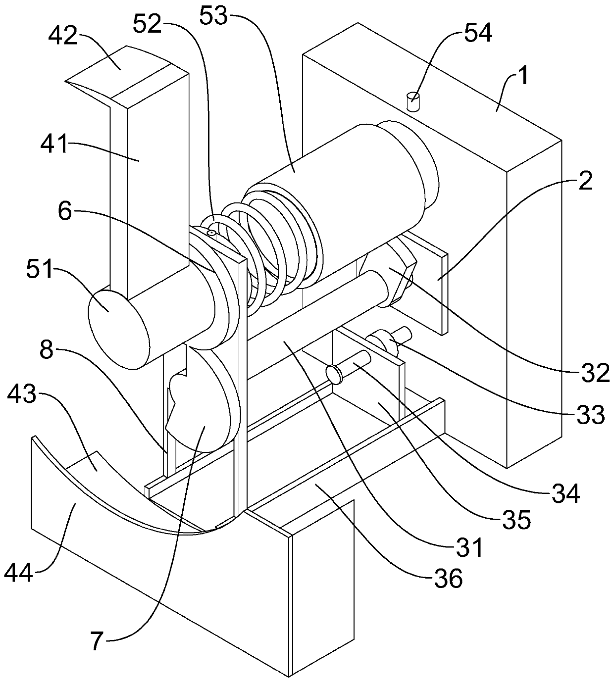 Brick throwing device with adjusting function