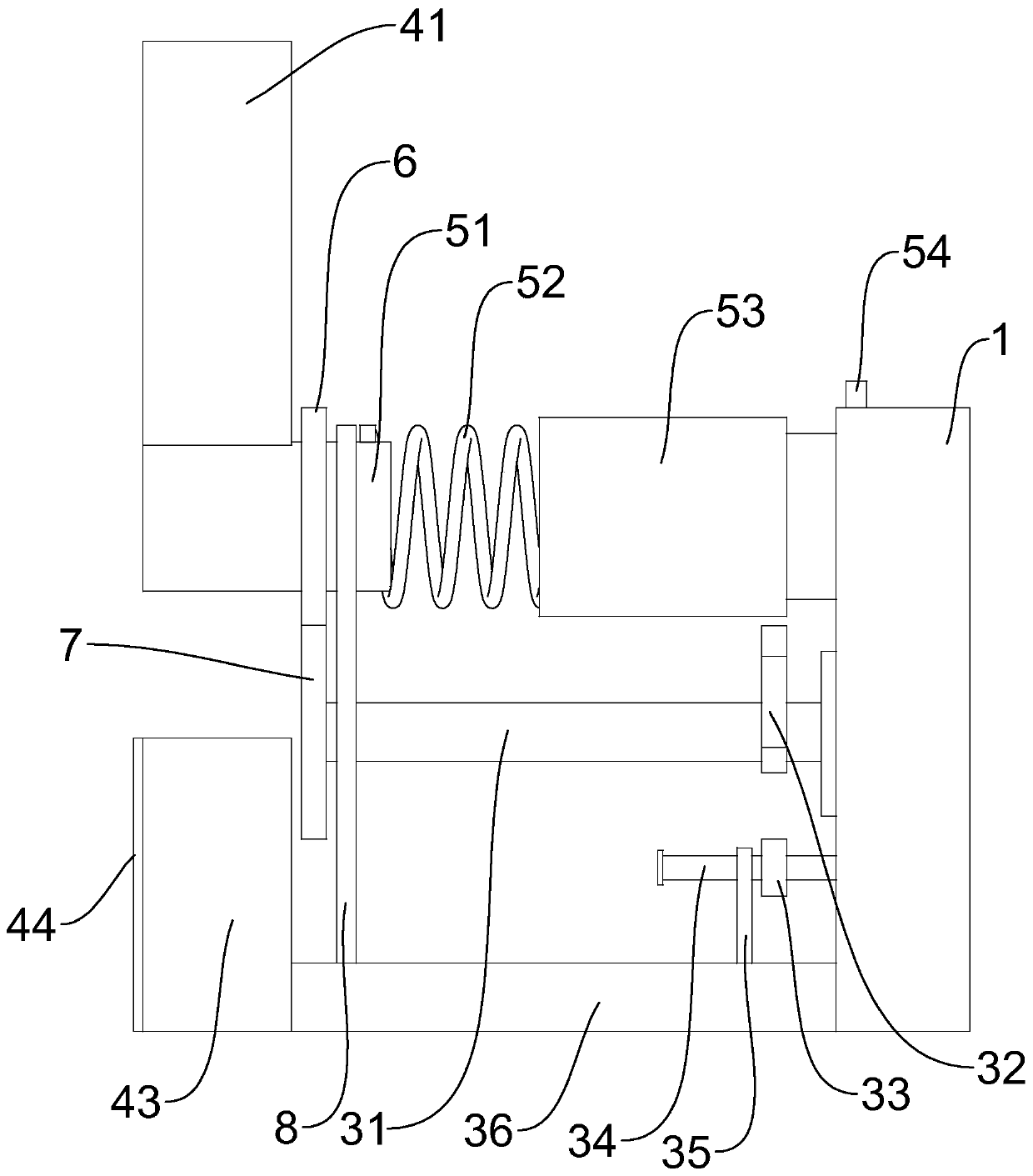 Brick throwing device with adjusting function