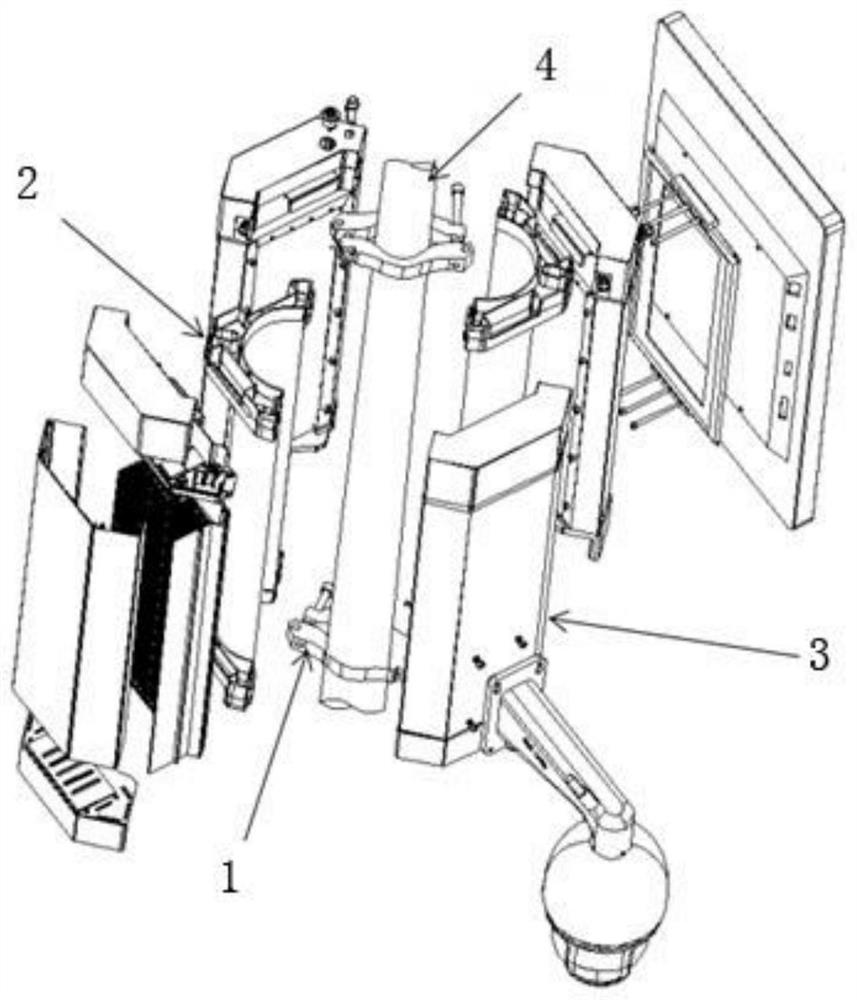 A hoop-type smart box based on a circular street lamp pole