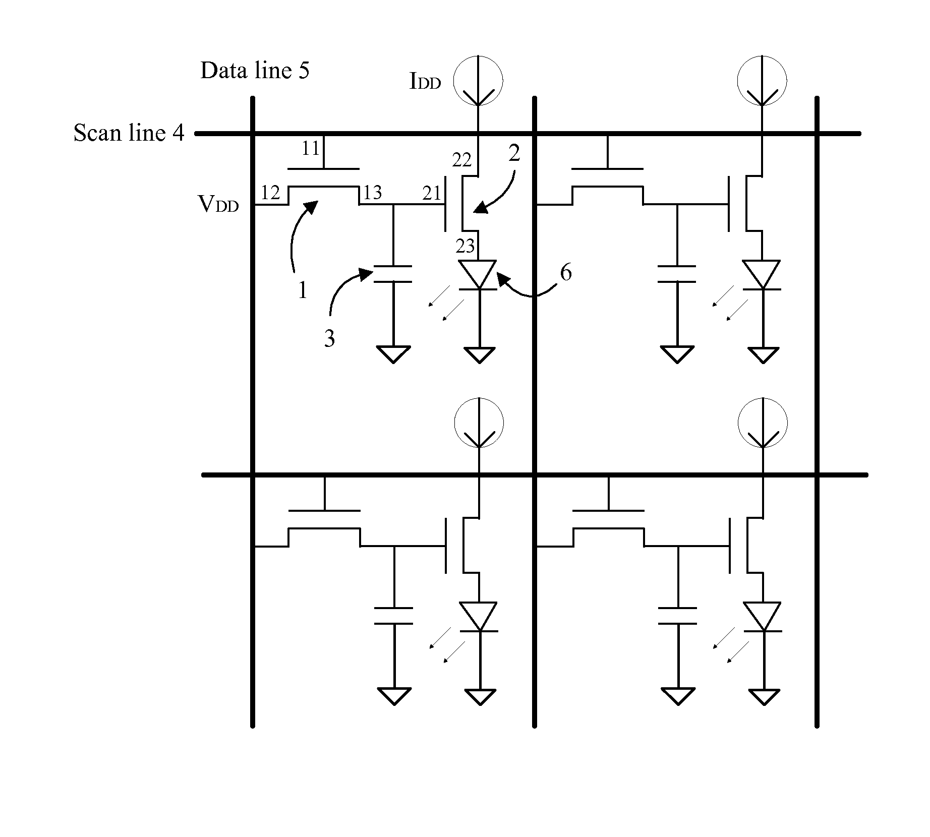 Driving circuit and driving method of display