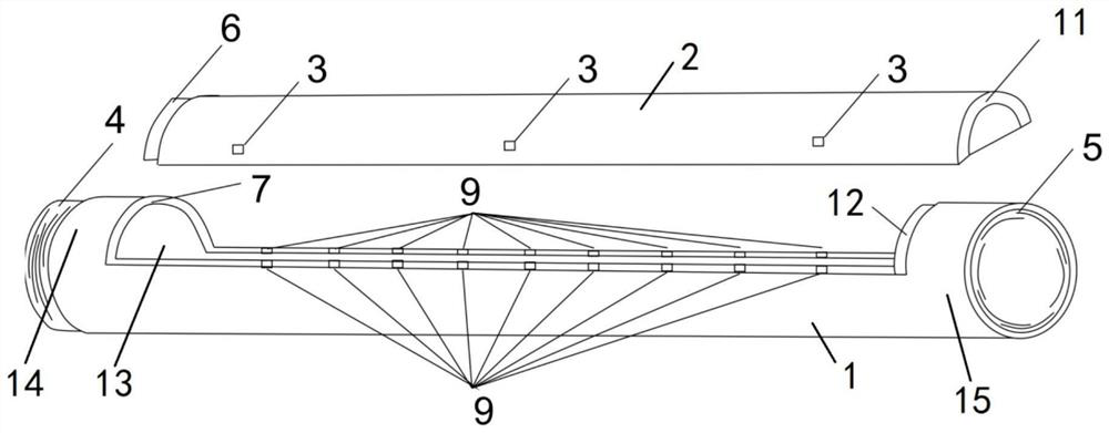 Semi-open type drill rod for deposition sampling and using method of semi-open type drill rod