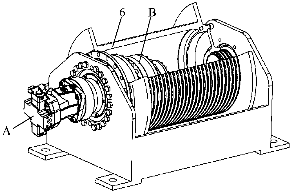 A planetary hoisting gearbox with a reel