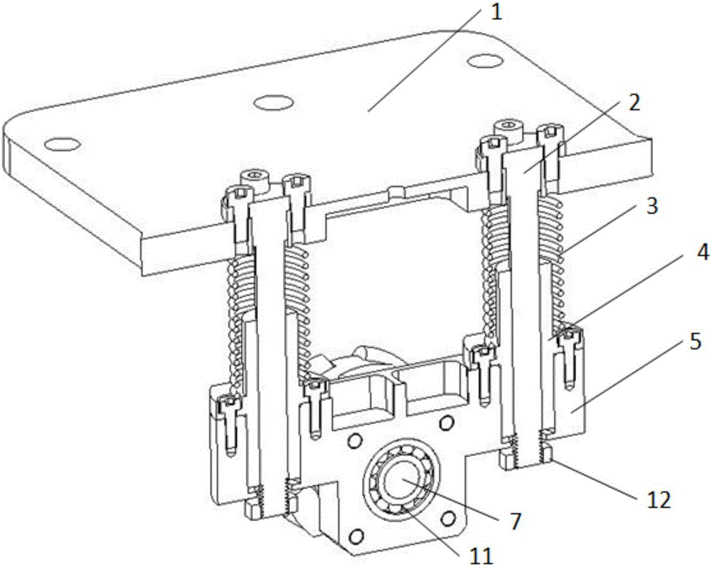 Track dead reckoning robot chassis adopting vertical damping devices